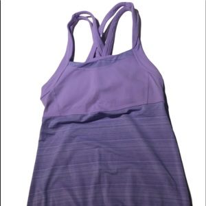 Athleta heathered lavender Tank top  small